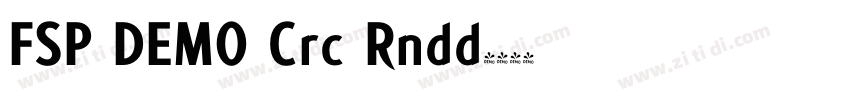 FSP DEMO Crc Rndd字体转换 FSP DEMO Crc Rndd字体转换